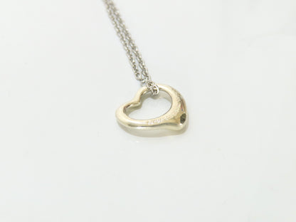 Tiffany & Co. Open Heart Tiffany Necklace Open Heart 925 Non-Original Chain Necklace