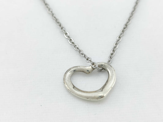Tiffany & Co. Open Heart Tiffany Necklace Open Heart 925 Non-Original Chain Necklace