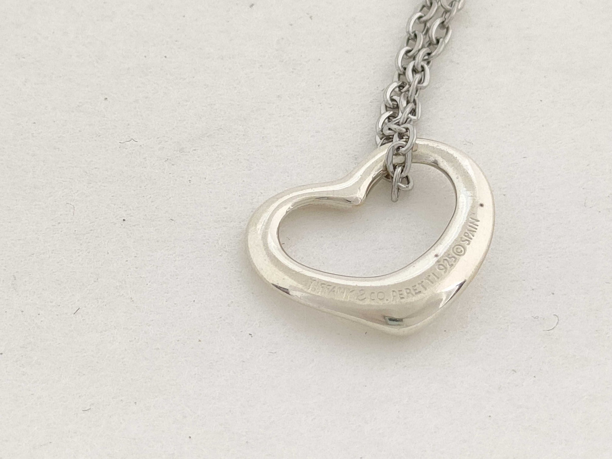 Tiffany & Co. Tiffany & Co. Open Heart Necklace in 925, 2.9g