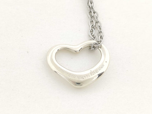 Tiffany & Co. Tiffany & Co. Open Heart Necklace in 925, 2.9g
