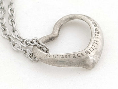 Tiffany & Co. Open Heart Silver Necklace, 2.7g