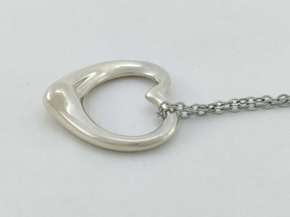 Tiffany & Co. Tiffany Necklace Open Heart 925 Non-Original Chain Necklace