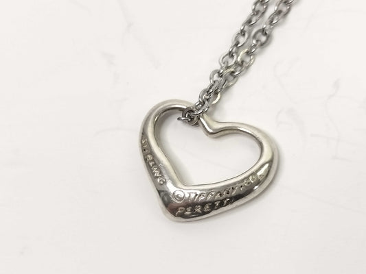 Tiffany & Co. Open Heart Tiffany Necklace Open Heart 925 Non-Original Chain Necklace