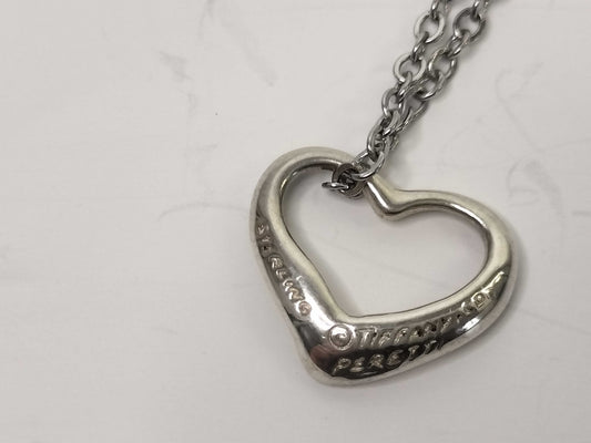 Tiffany & Co. Open Heart Tiffany Necklace Open Heart 925 Non-Original Chain Necklace