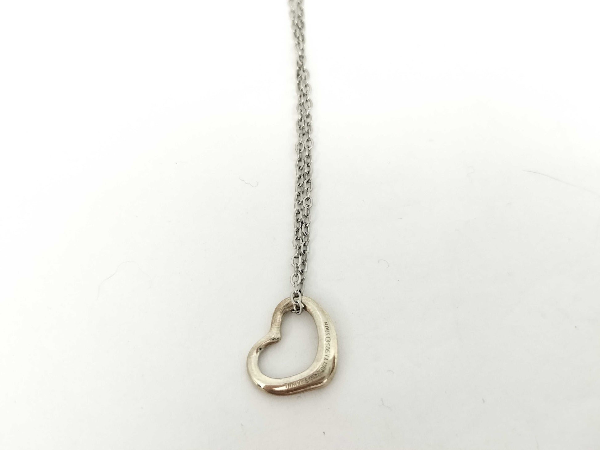 Tiffany & Co. Tiffany & Co. Open Heart Tiffany Necklace Open Heart 925 Non-Original Chain Necklace