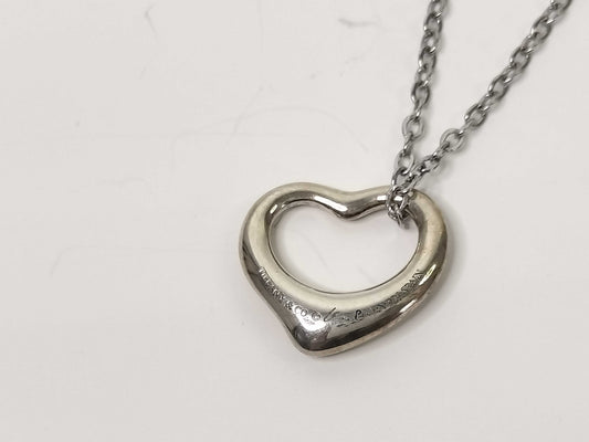 Tiffany & Co. Open Heart Tiffany Necklace Open Heart 925 Non-Original Chain Necklace
