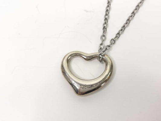Tiffany & Co. Open Heart Tiffany Necklace Open Heart 925 Non-Original Chain Necklace