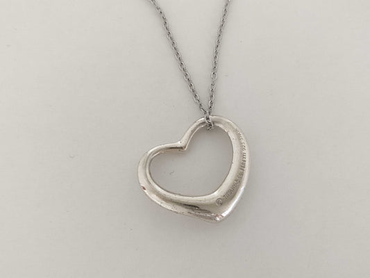 Tiffany & Co. Open Heart Tiffany Necklace Open Heart 925 Non-Original Chain Necklace