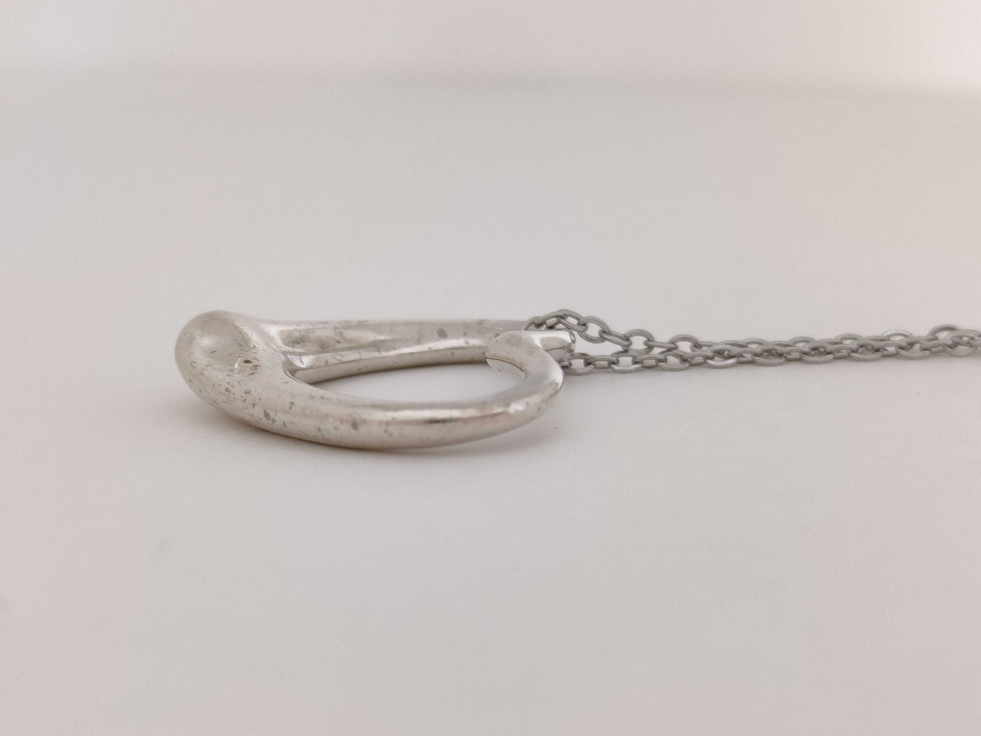 Tiffany & Co. Open Heart Tiffany Necklace Open Heart 925 Non-Original Chain Necklace