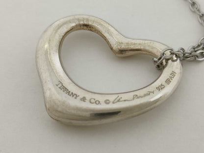 Tiffany & Co. Open Heart Tiffany Necklace Open Heart 925 Non-Original Chain Necklace
