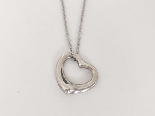Tiffany & Co. Open Heart Tiffany Necklace Open Heart 925 Non-Original Chain Necklace