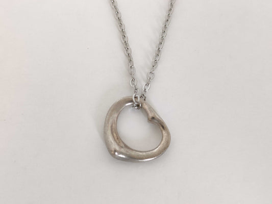 Tiffany & Co. Open Heart Tiffany Necklace Open Heart 925 Non-Original Chain Necklace