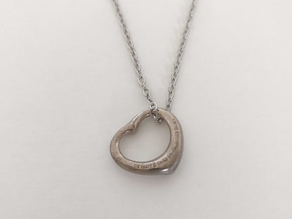 Tiffany & Co. Open Heart Tiffany Necklace Open Heart 925 Non-Original Chain Necklace
