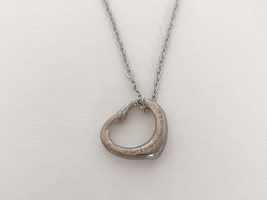 Tiffany & Co. Open Heart Tiffany Necklace Open Heart 925 Non-Original Chain Necklace