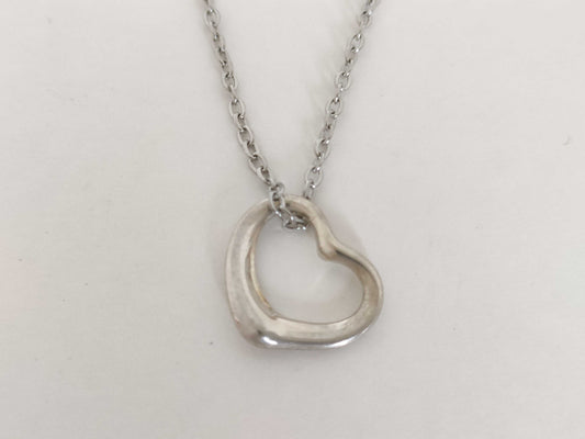 Tiffany & Co. Open Heart Tiffany Necklace Open Heart 925 Non-Original Chain Necklace