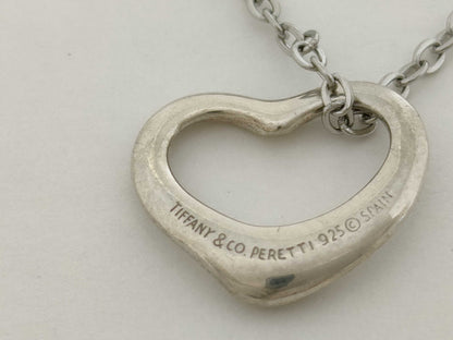 Tiffany & Co. Open Heart Tiffany Necklace Open Heart 925 Non-Original Chain Necklace