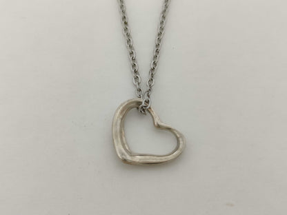 Tiffany & Co. Open Heart Tiffany Necklace Open Heart 925 Non-Original Chain Necklace