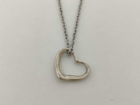Tiffany & Co. Open Heart Tiffany Necklace Open Heart 925 Non-Original Chain Necklace