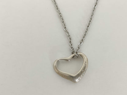Tiffany & Co. Open Heart Tiffany Necklace Open Heart 925 Non-Original Chain Necklace