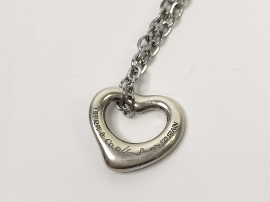 Tiffany & Co. Open Heart Tiffany Necklace Open Heart 925 Non-Original Chain Necklace