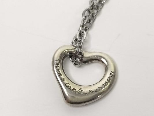 Tiffany & Co. Open Heart Tiffany Necklace Open Heart 925 Non-Original Chain Necklace