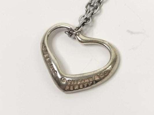 Tiffany & Co. Open Heart Tiffany Necklace Open Heart 925 Non-Original Chain Necklace
