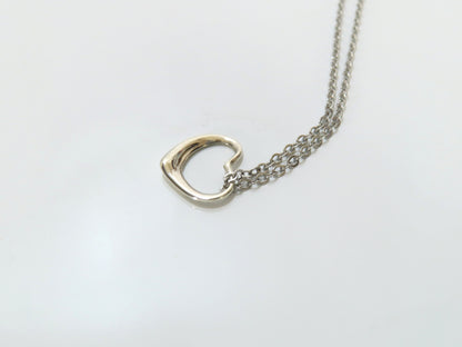 Tiffany & Co. Open Heart Tiffany Necklace Open Heart 925 Non-Original Chain Necklace