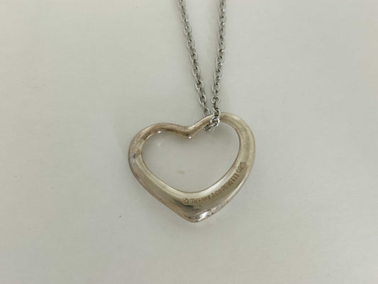 Tiffany & Co. Open Heart Tiffany Necklace Open Heart 925 Non-Original Chain Necklace