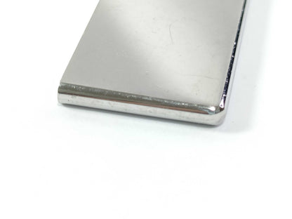 HERMES Amour Silver Plate Necklace with Non-Original Chain