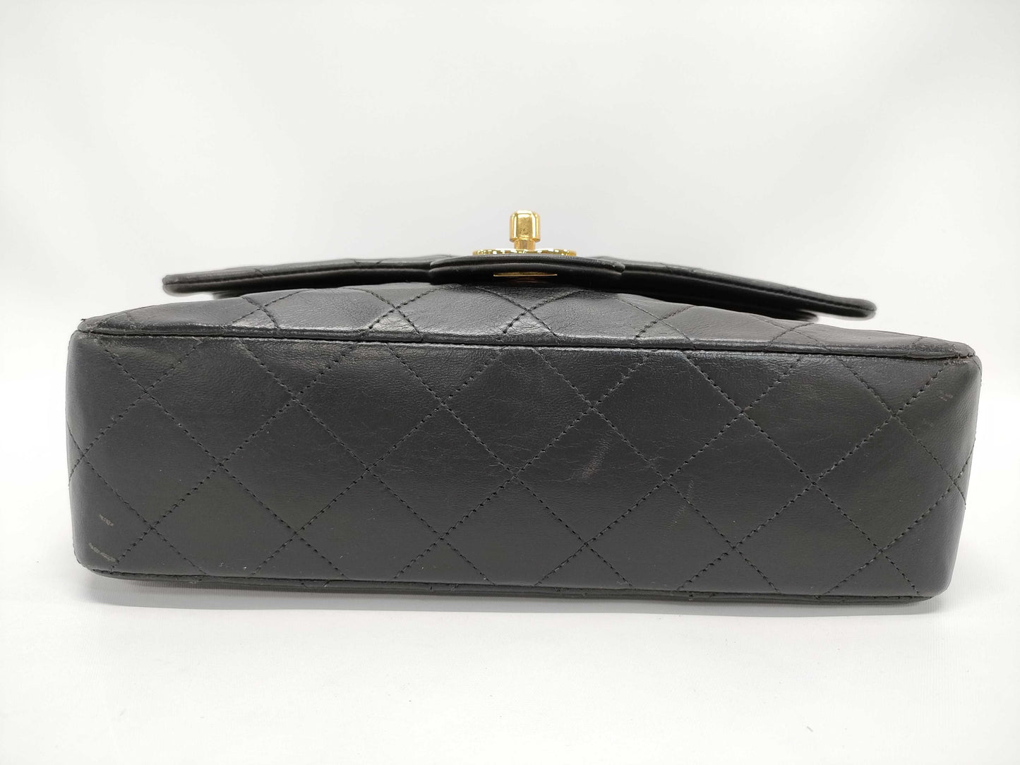 CHANEL Matelasse 25 Lambskin Double Flap Double Chain Bag in Beige with Gold Hardware, A01112 Shoulder Bag