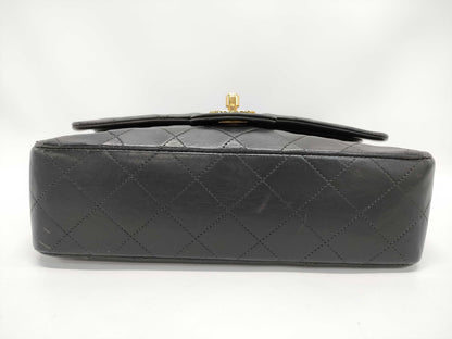 CHANEL Matelasse 25 Lambskin Double Flap Double Chain Bag in Beige with Gold Hardware, A01112 Shoulder Bag