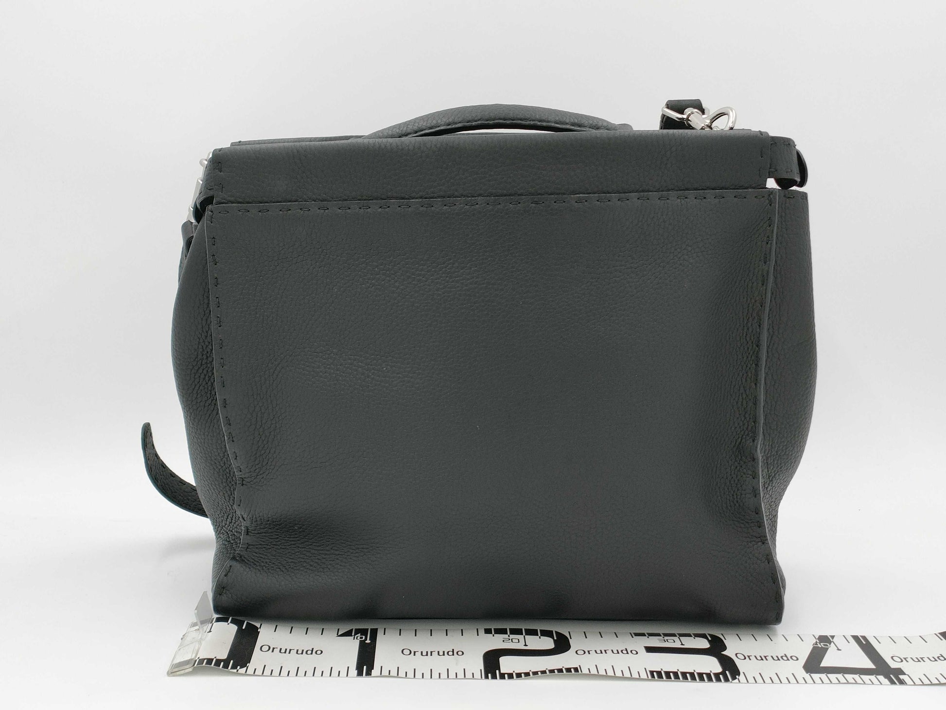 FENDI Peekaboo 2-Way Leather Tote Bag
