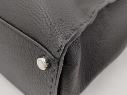 FENDI Peekaboo 2-Way Leather Tote Bag