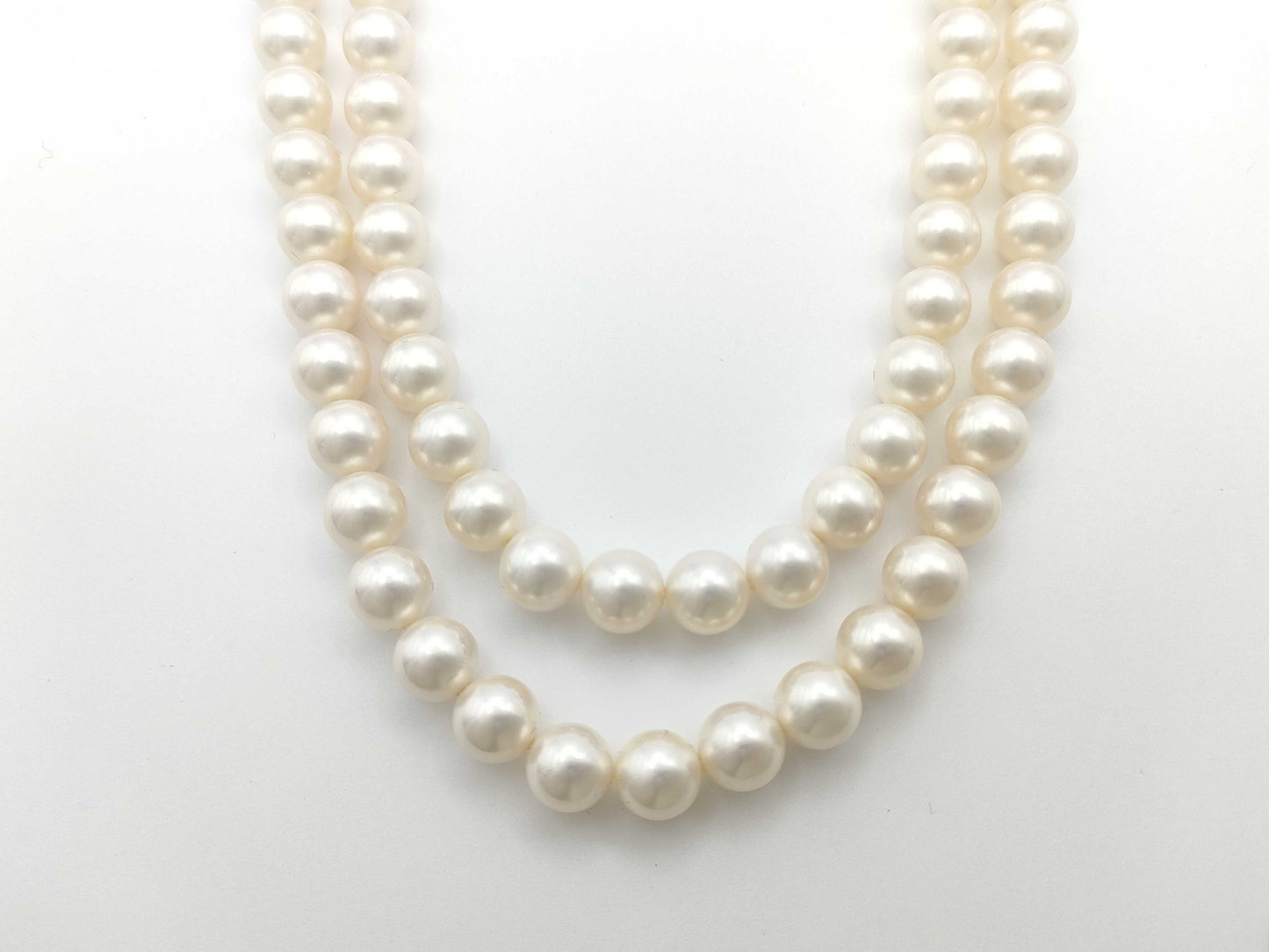 Faux Pearl Sterling Silver 87.8g Necklace 