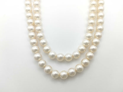 Faux Pearl Sterling Silver 87.8g Necklace 