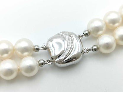 Faux Pearl Sterling Silver 87.8g Necklace 