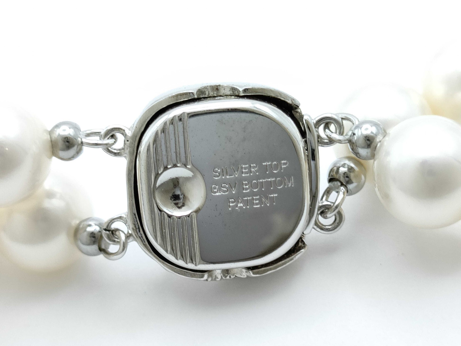 Faux Pearl Sterling Silver 87.8g Necklace 