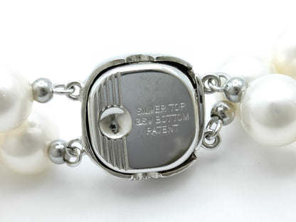Faux Pearl Sterling Silver 87.8g Necklace 