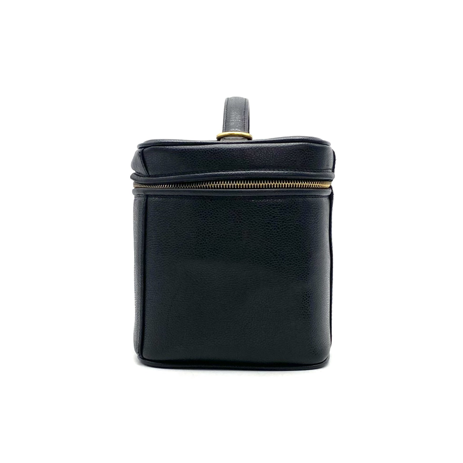 CHANEL CHANEL Coco Mark 2-way Caviar Skin Vanity Shoulder Bag
