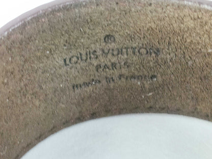 LOUIS VUITTON Louis Vuitton Leather Bracelet M66500 Dark Brown Bracelet/Bangle