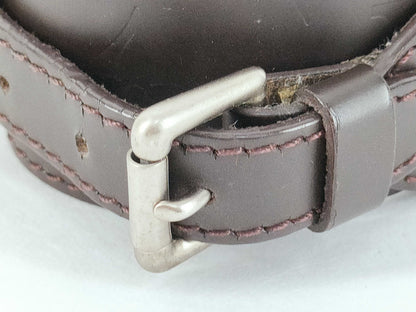 LOUIS VUITTON Louis Vuitton Leather Bracelet M66500 Dark Brown Bracelet/Bangle