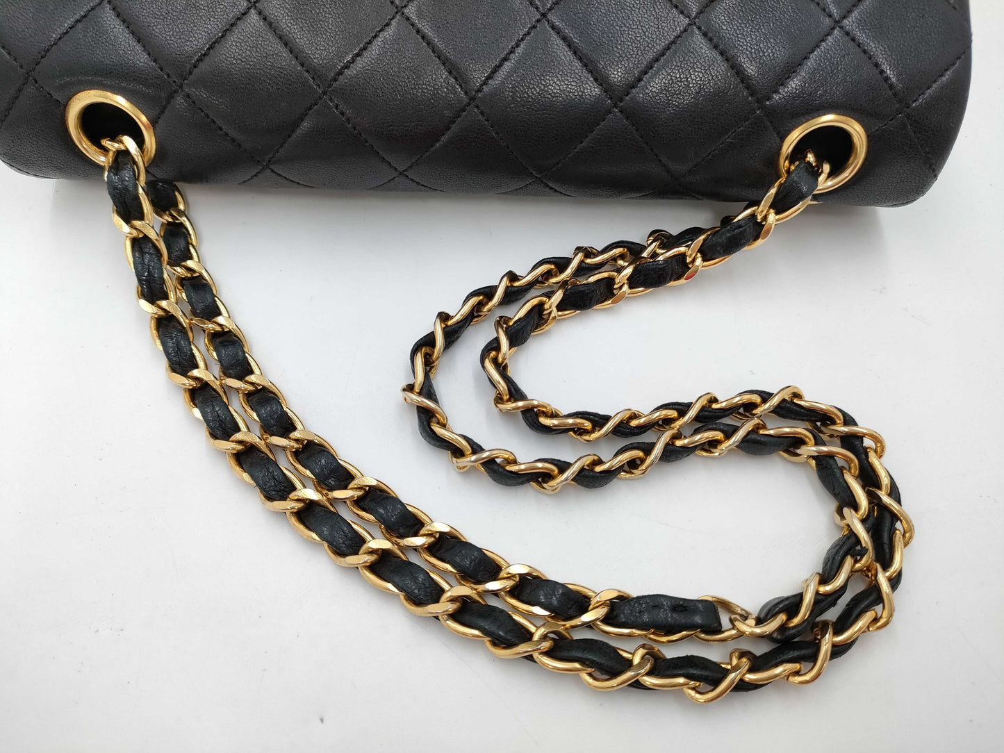 CHANEL Matelasse 23 Double Flap Double Chain Shoulder Bag