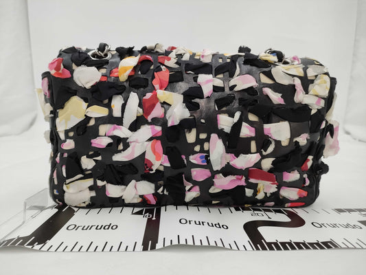 CHANEL Silk Lambskin Shoulder Bag, Size 14