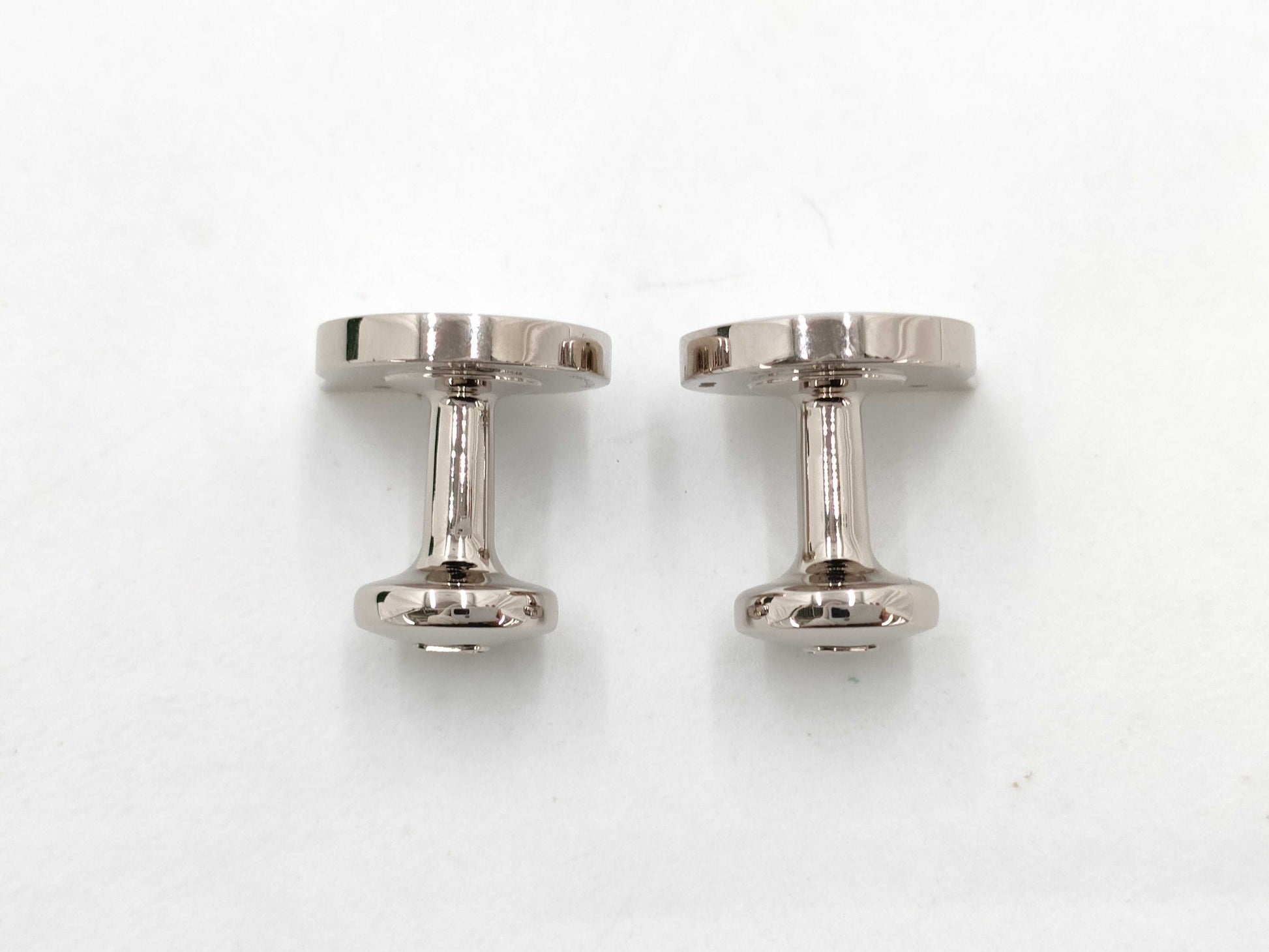 ROLEX Cufflinks White Gold Tie Clip/Cufflinks