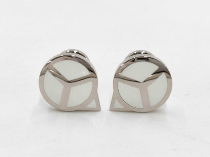 ROLEX Cufflinks White Gold Tie Clip/Cufflinks