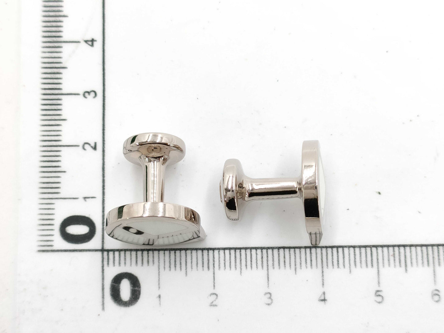 ROLEX Cufflinks White Gold Tie Clip/Cufflinks