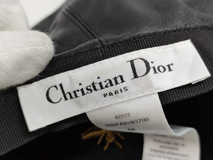 Dior Casquette Leather Black Size 58 Other Apparel