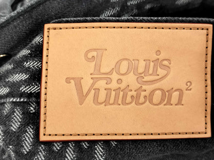 LOUIS VUITTON Damier Denim Pants, Size 29