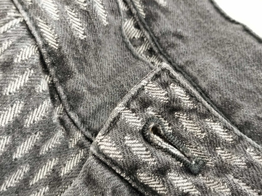 LOUIS VUITTON Damier Denim Pants, Size 29