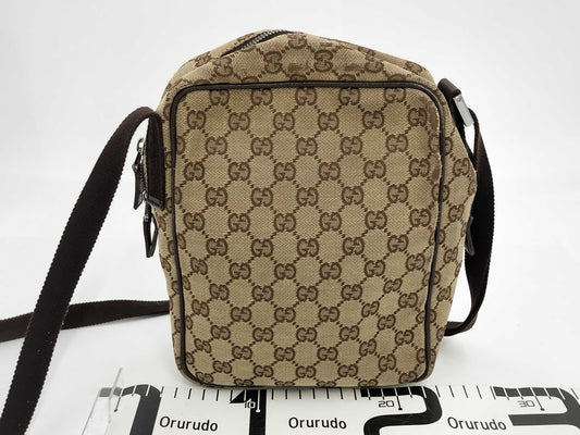 GUCCI Canvas Shoulder Bag